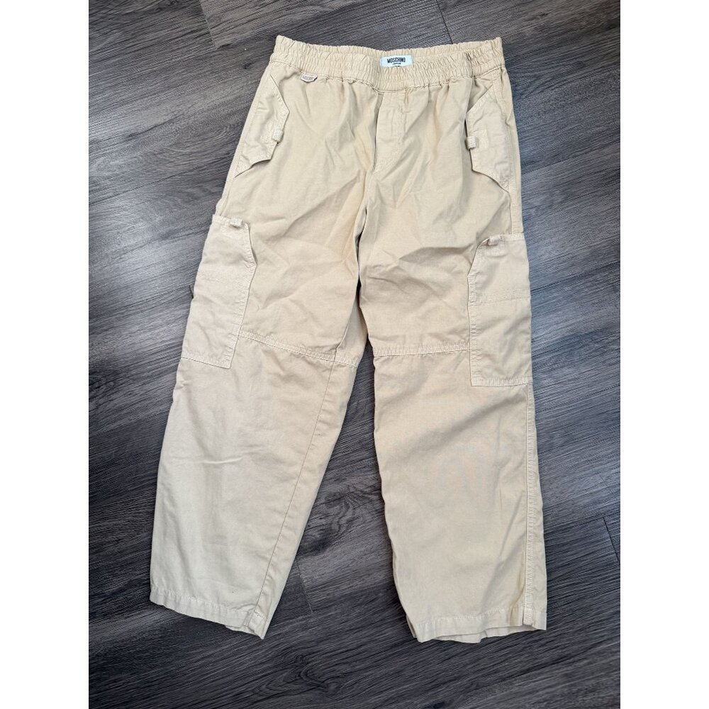 Moschino Junior‎ Boys Tan cargo Pants Size 8/9 preppy